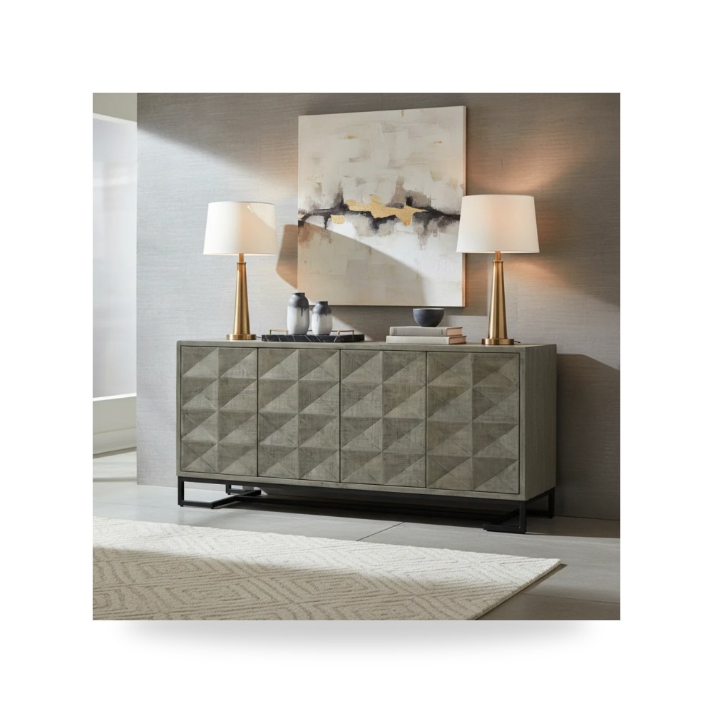 كراسي ومقاعد فاخرة - أحمر Aspect Credenza معتمد - من Fairfield Chair - طراز 8108-96