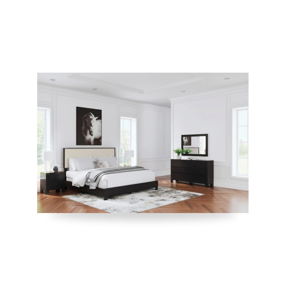 أثاث غرف نوم وأسرّة - طقم غرفة نوم أحمر Ashley موديل B4808 KingUPH