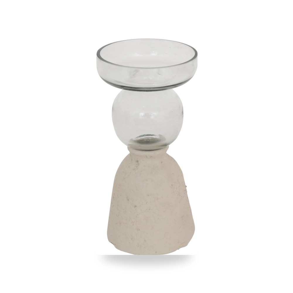 زجاج عاجي Ecomix - glass, Vase, Sagebrook موديل 18891-01 Sagebrook Home