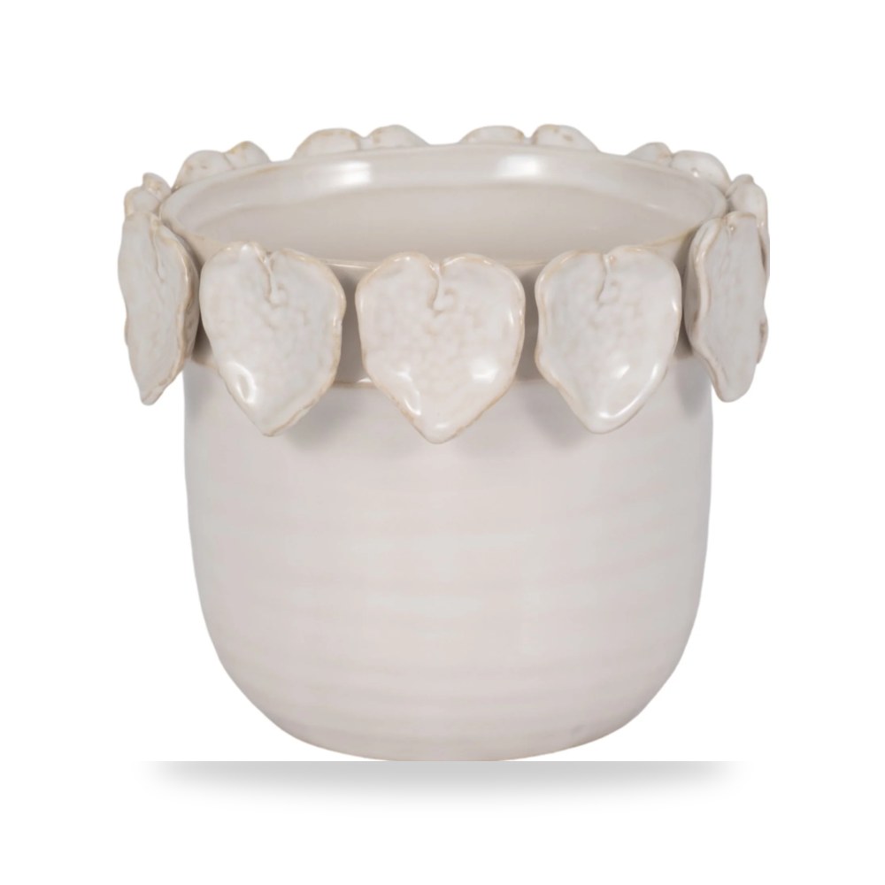 كريمي Applique Planter, Sagebrook موديل 20245-03 Sagebrook Home