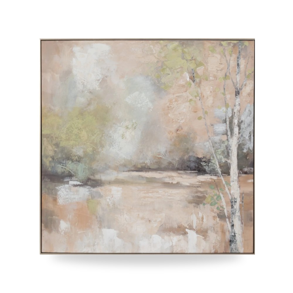 لوحة جدارية فنية 40x40 Serene Handpainted Sagebrook Home موديل EV70322
