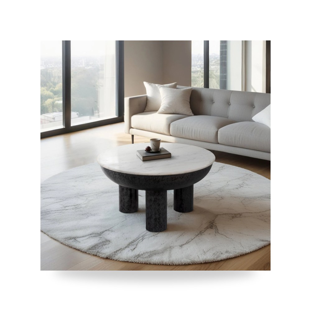 طاولة قهوة أبيض Sagebrook Home