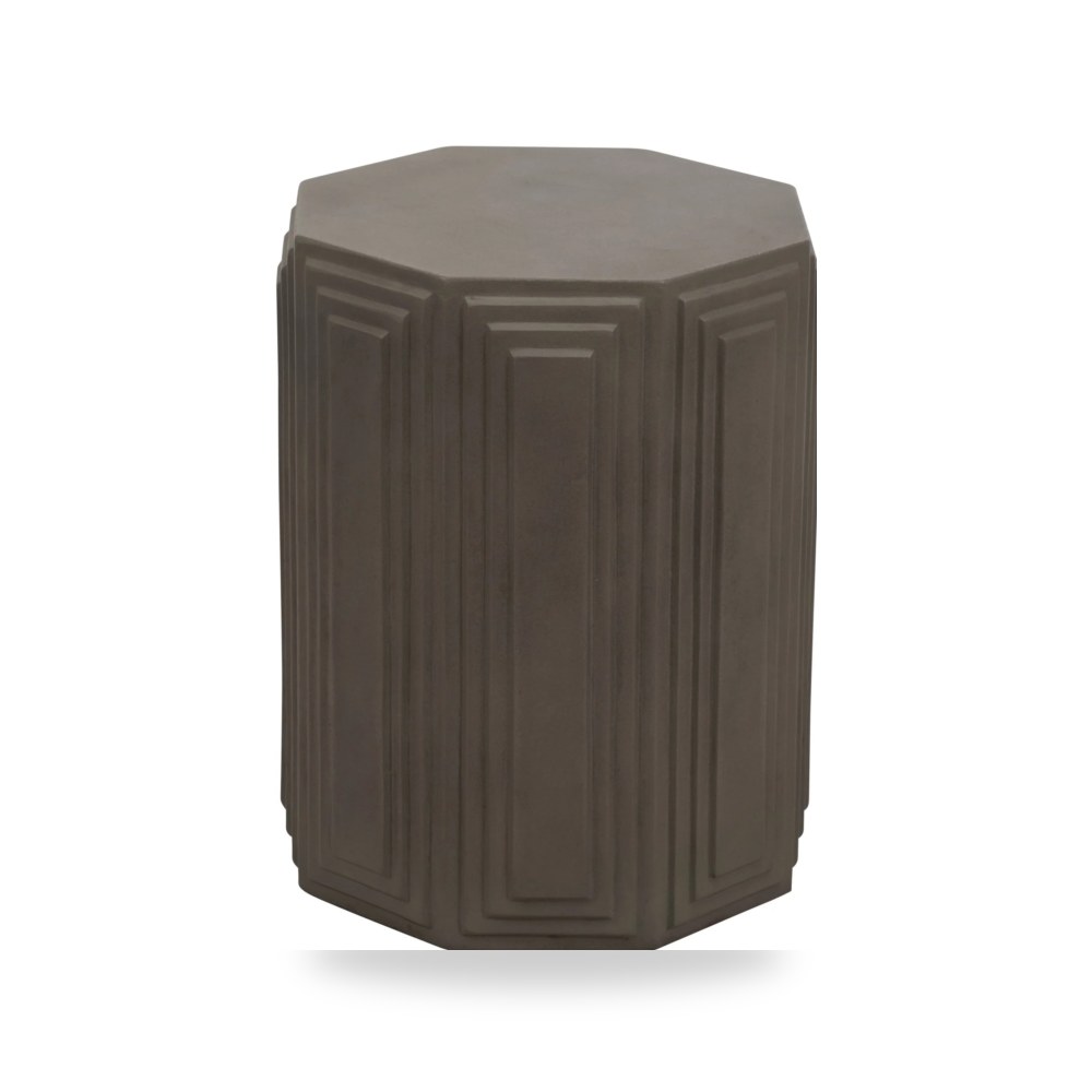 طاولة جانبية رمادي Concrete, Geometric Dark من ساج بروك هوم Sagebrook Home موديل