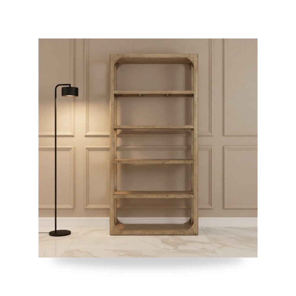 وحدة رفوف ومكتبة مدخل كونسول خشبية عصرية ABBOTT Bookcase Moes موديل FR-1041-03 Moe's Home