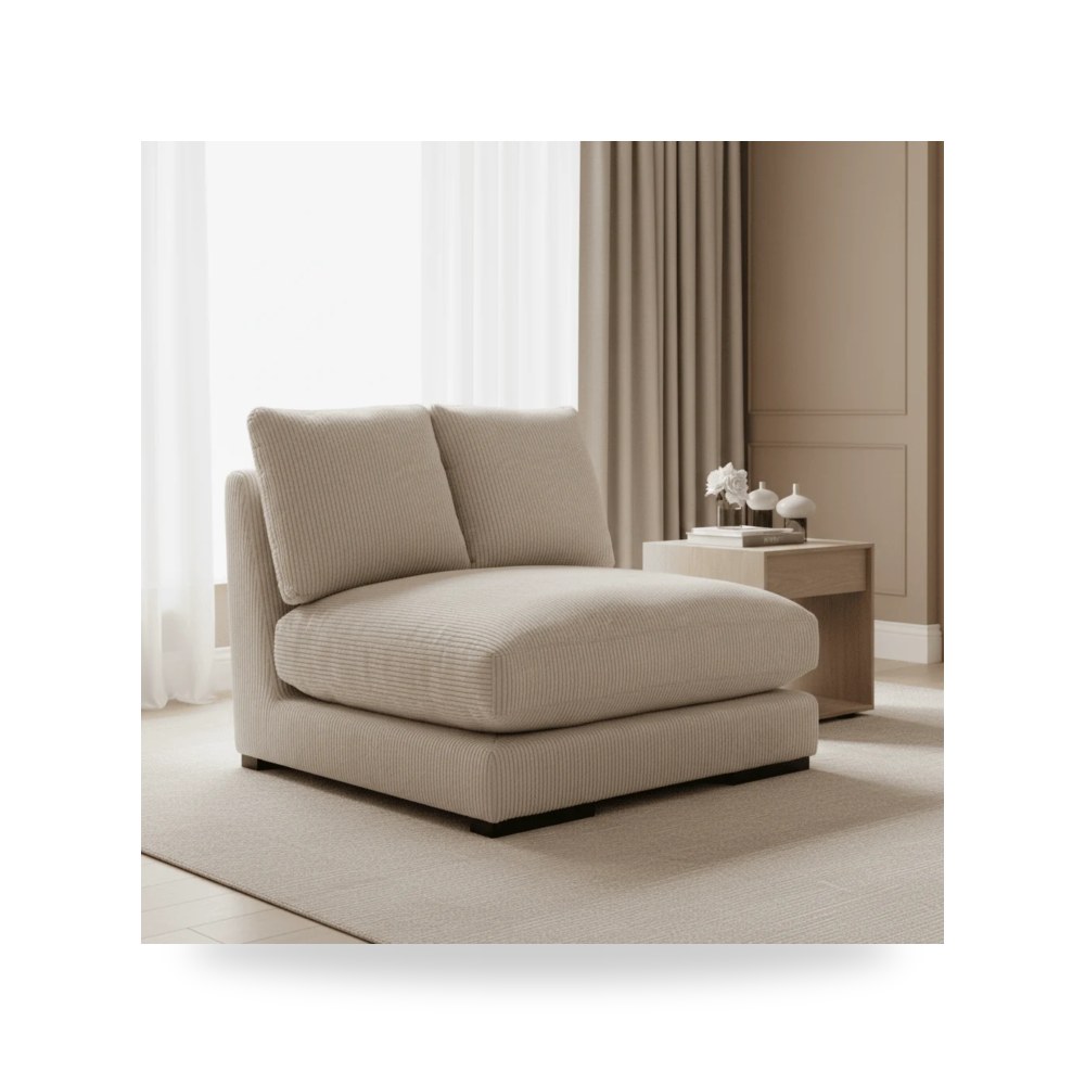 كرسي جلوس بتصميم أنيق - PLUNGE SLIPPER CHAIR - من Moe's Home - طراز TN-1028-14