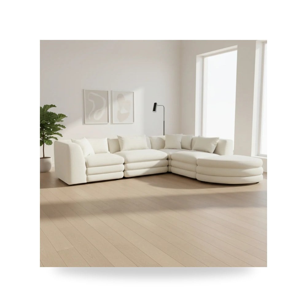 طقم كنب أريكة زاوية مودرن فاخر موز هوم (Moe's Home Collection)