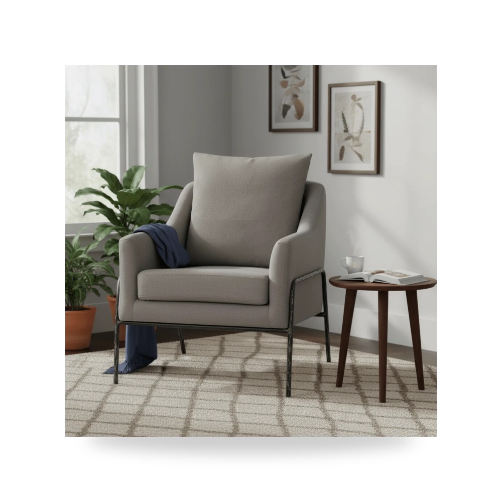 كرسي جلوس بتصميم أنيق - كرسي كتان ARCHER BLEND1 Moes - من Moe's Home - طراز ME-1063-15