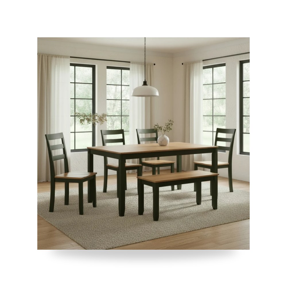 كرسي طعام فاخر - طقم غرفة طعام Ashley موديل D401 325 - طراز D401-325