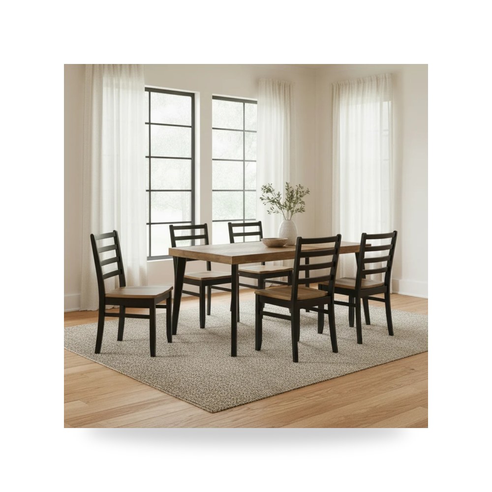 كرسي طعام فاخر - طقم غرفة طعام Ashley موديل D413 425 - طراز D413-425