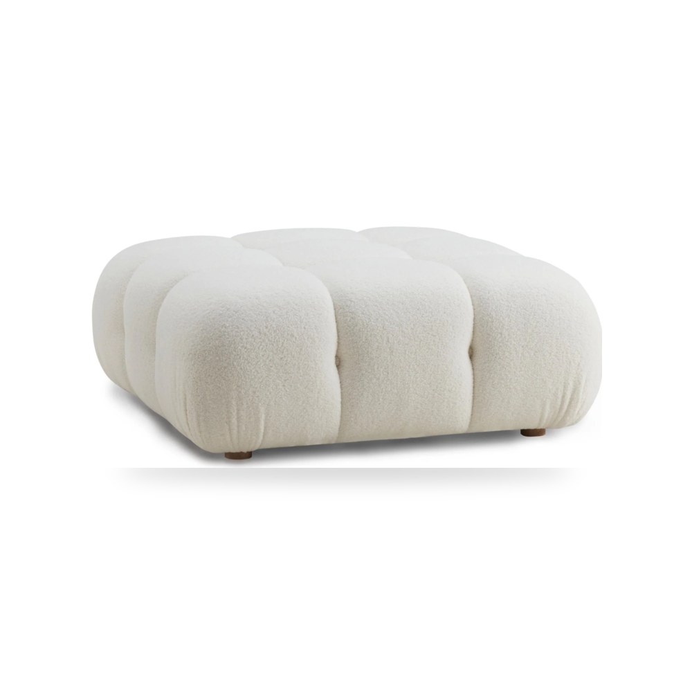بوف ومسند قدم عثماني - بوف كريمي TOV معتمد - من TOV Furniture - طراز TOV-OC68921