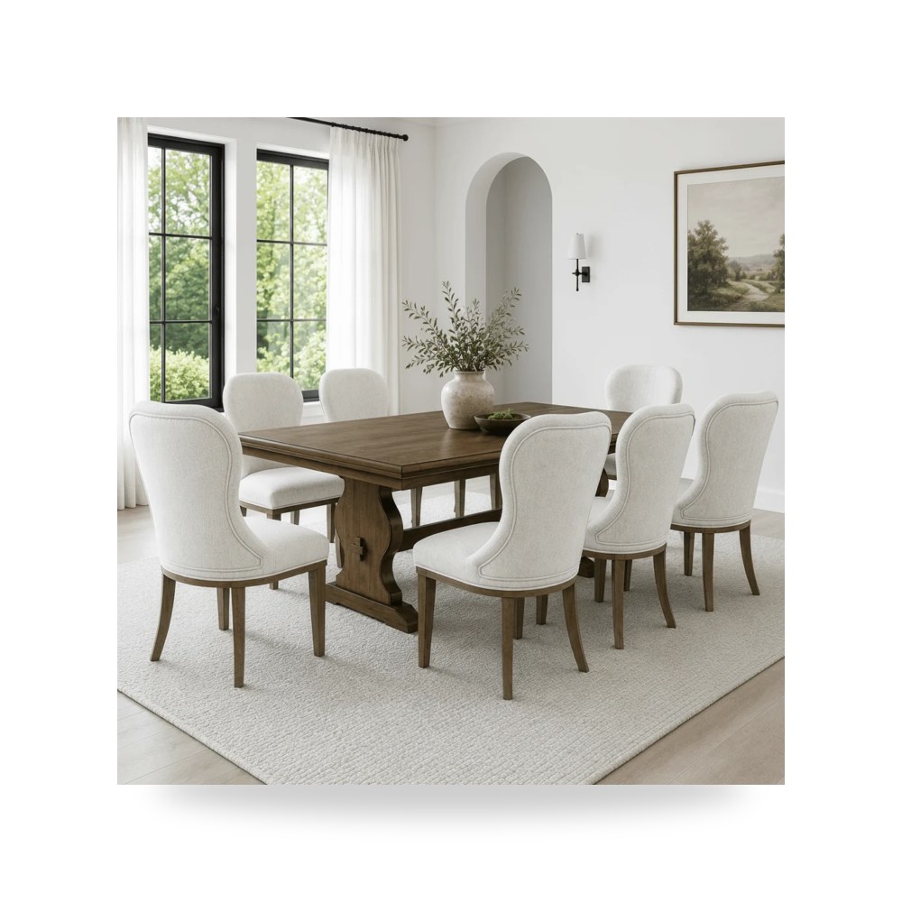 كرسي طعام فاخر - طقم غرفة طعام Ashley موديل D787 Set - طراز D787-Set