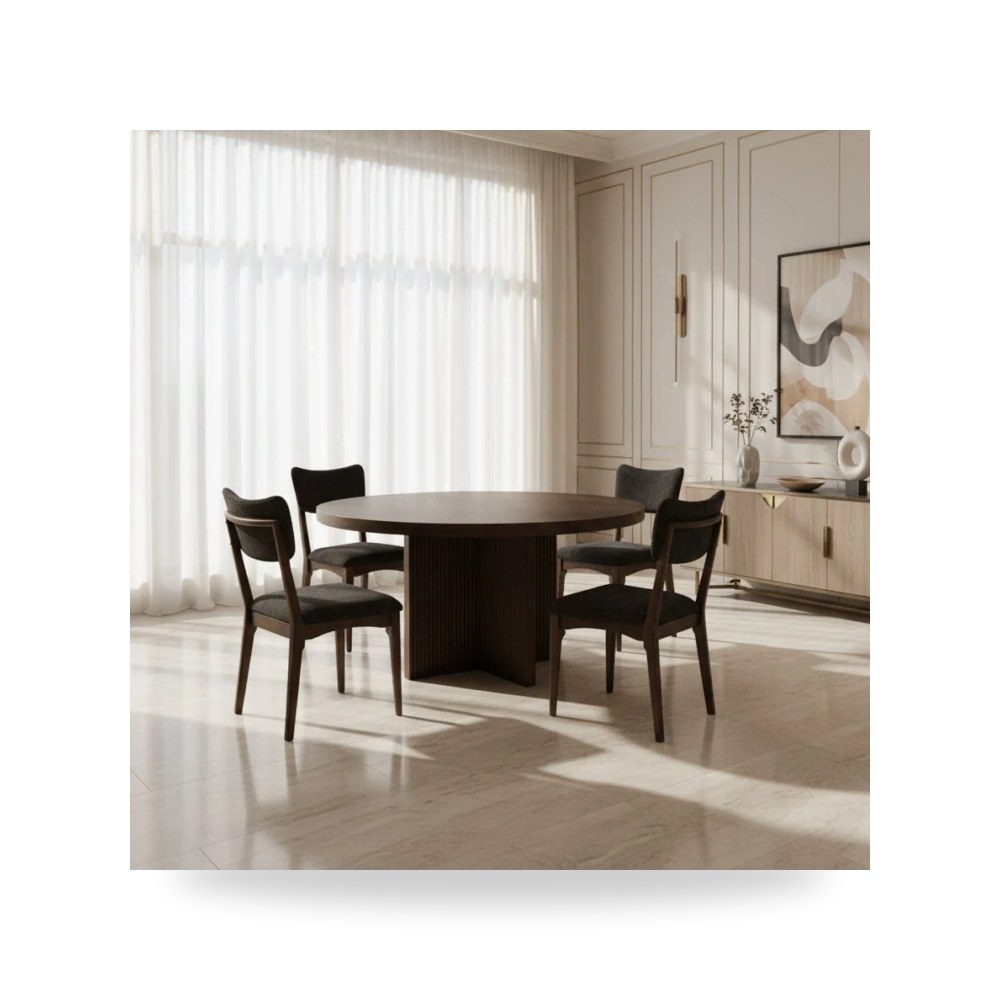 كرسي طعام فاخر - طقم غرفة طعام Ashley موديل D689 Set - طراز D689-Set