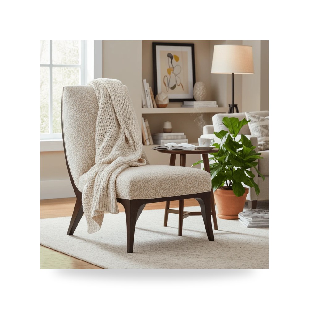 كرسي جلوس بتصميم أنيق - كرسي Bella Slipper معتمد - من Hooker Furniture - طراز CC206-402