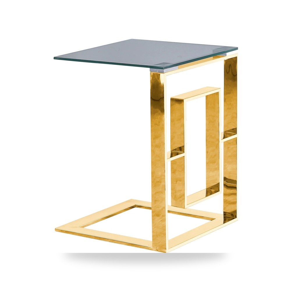 طاولة جانبية خدمة METAL BOX FRAME 22 ذهبي Sagebrook Home