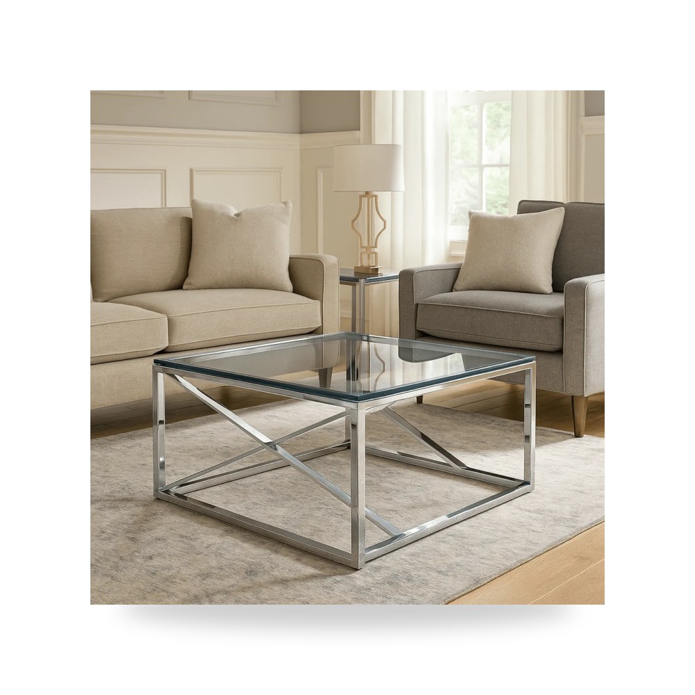 طاولة قهوة فضي Sagebrook Home موديل 14108 04