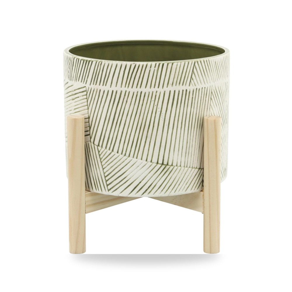 سيراميك أخضر PLANTER W - MIX Sagebrook Home