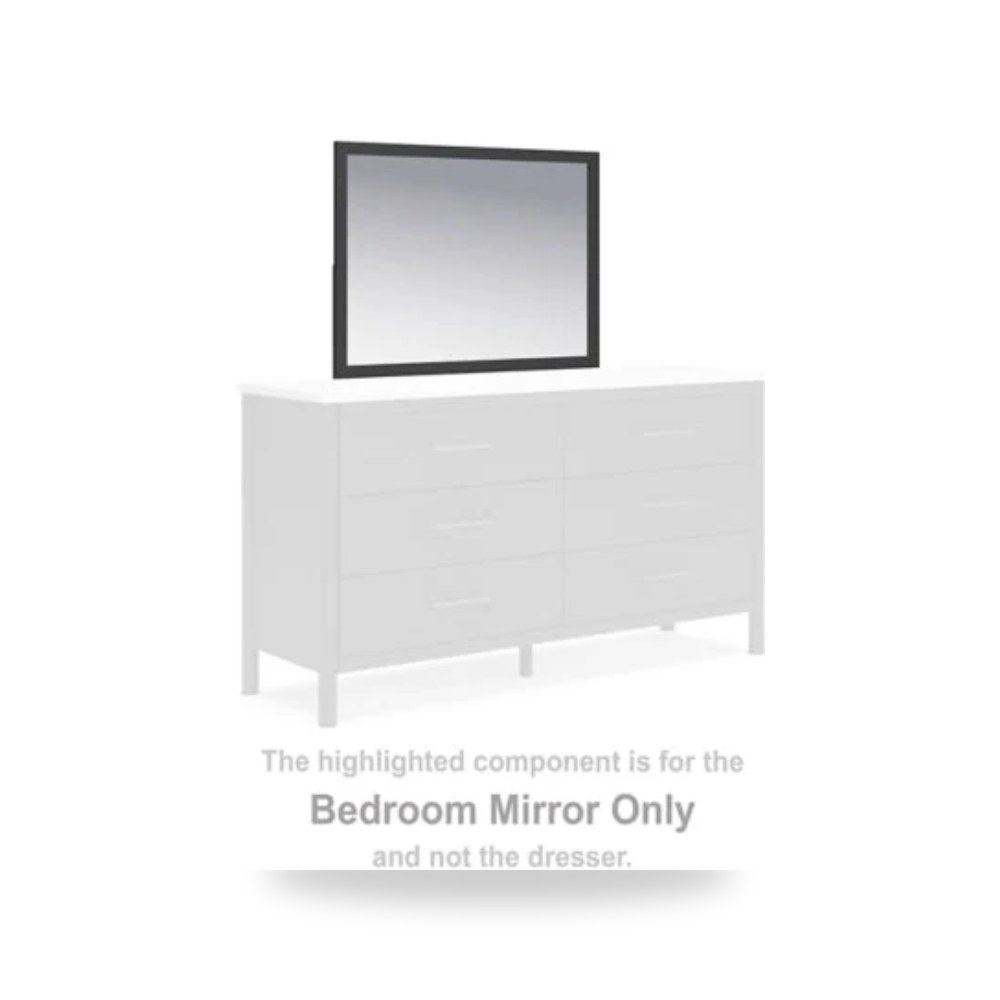 سرير نوم فاخر - مرآة Cadmori Bedroom معتمد - طراز B2616-36