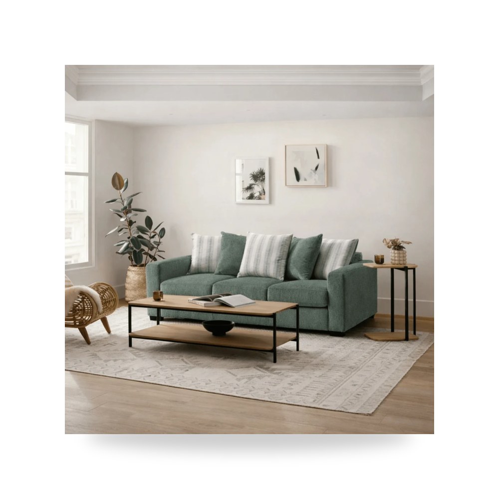 كنب أريكة أخضر W214 روتس