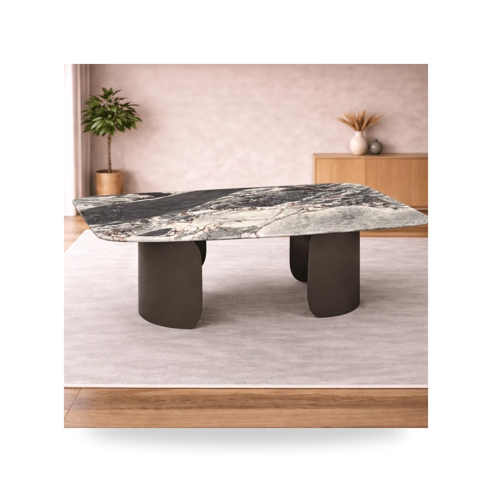 طاولة طعام Marble Majesty (8 - 10 - 12) Seater روتس