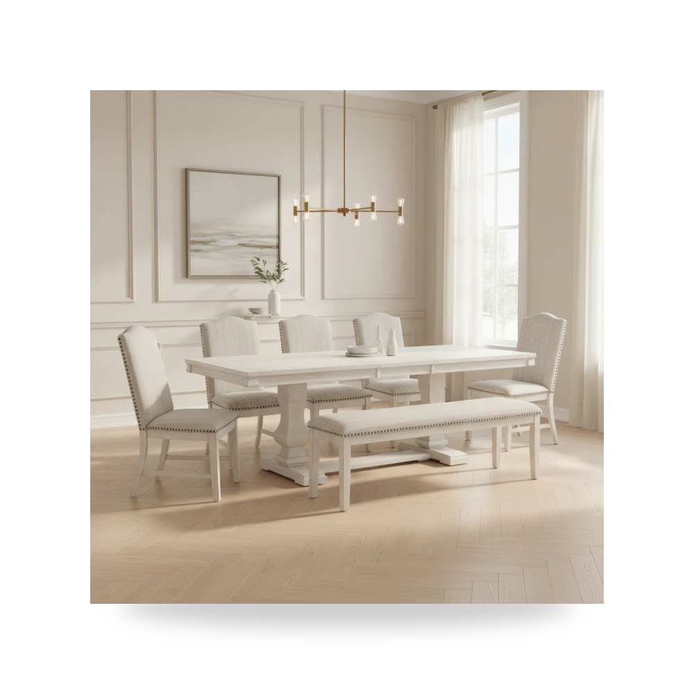 كرسي طعام فاخر - طقم غرفة طعام Ashley موديل D5825 Set