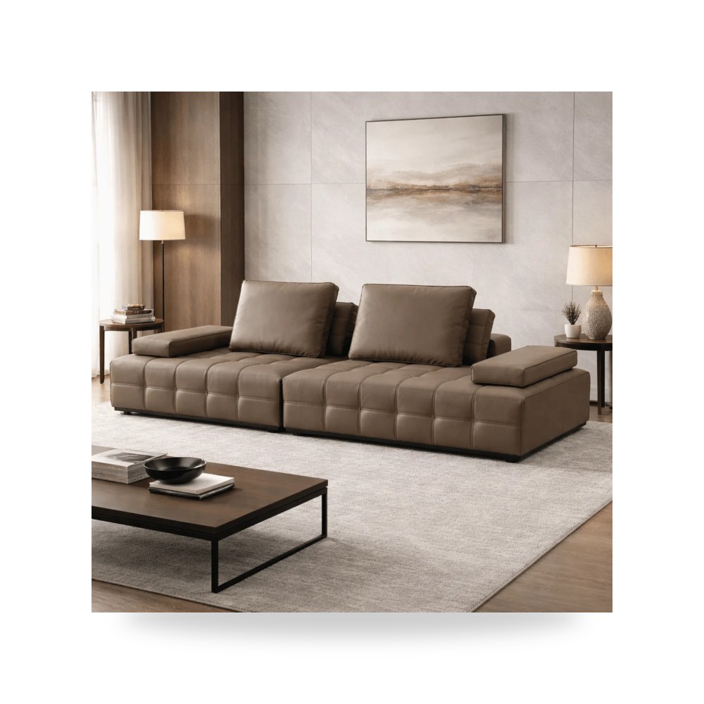 كنب أريكة بني W280 روتس