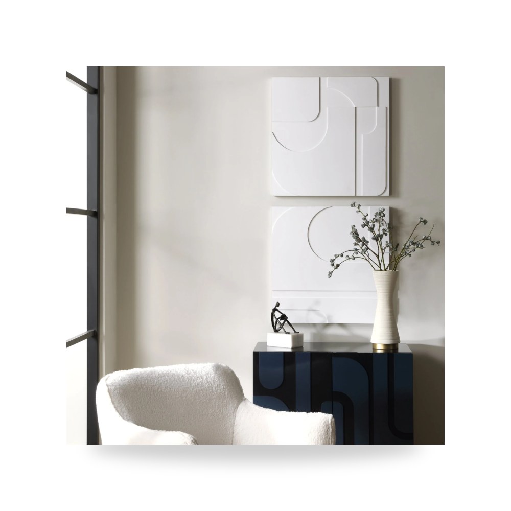 مرآة ديكور جدارية ديكور جداري أبيض Uttermost موديل 4373 UTT