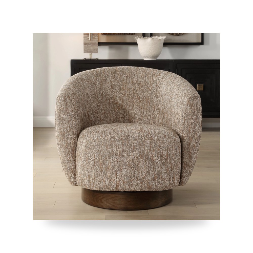 كرسي جلوس بتصميم أنيق - Dunes Fabric Swivel Chair - من Uttermost - طراز 23842-UTT