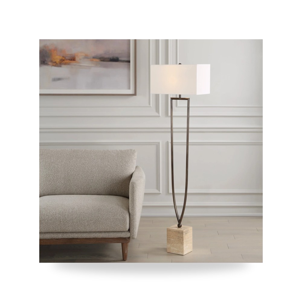 مصباح طاولة ديكوري - Split Iron Column Bronze Floor Lamp - من Uttermost - طراز 30399-UTT