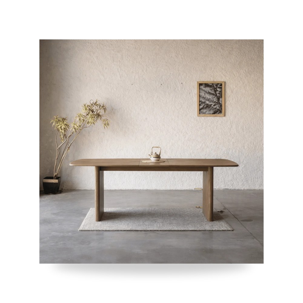 طاولة طعام Milav Wood Top روتس موديل BT0401W