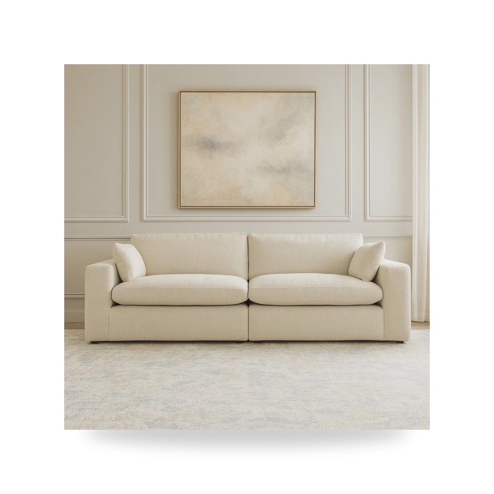 كنب غرفة المعيشة Elyza XL أبيض آشلي Ashley Furniture موديل 10006-4S