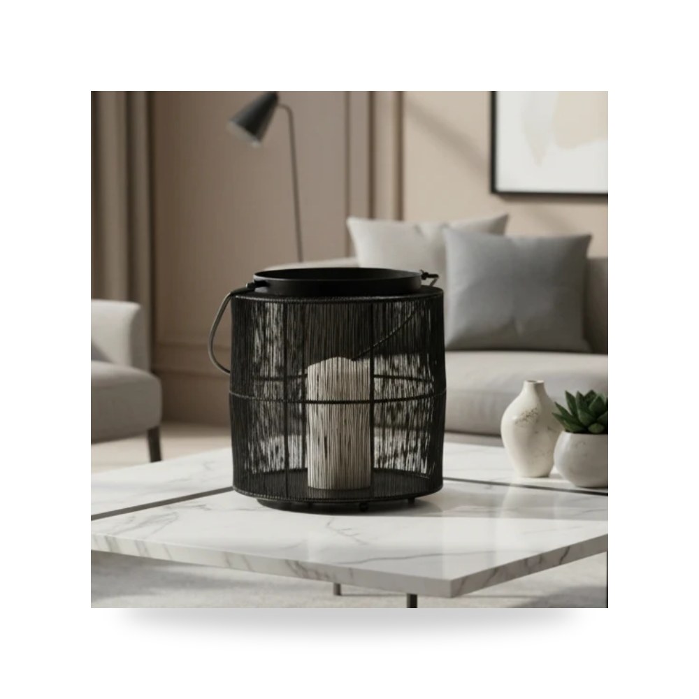 حامل شموع أسود Sagebrook Home موديل 16151 02