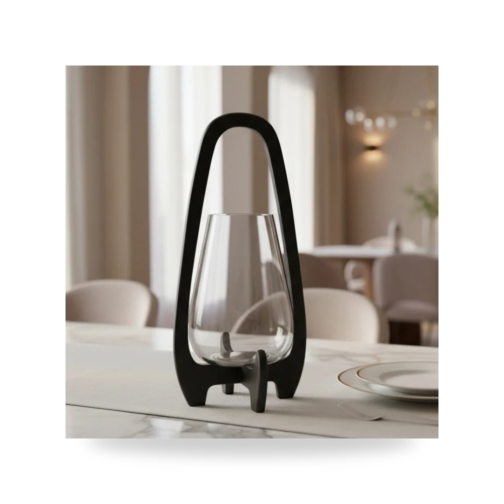 حامل شموع أسود Sagebrook Home موديل 15629 02
