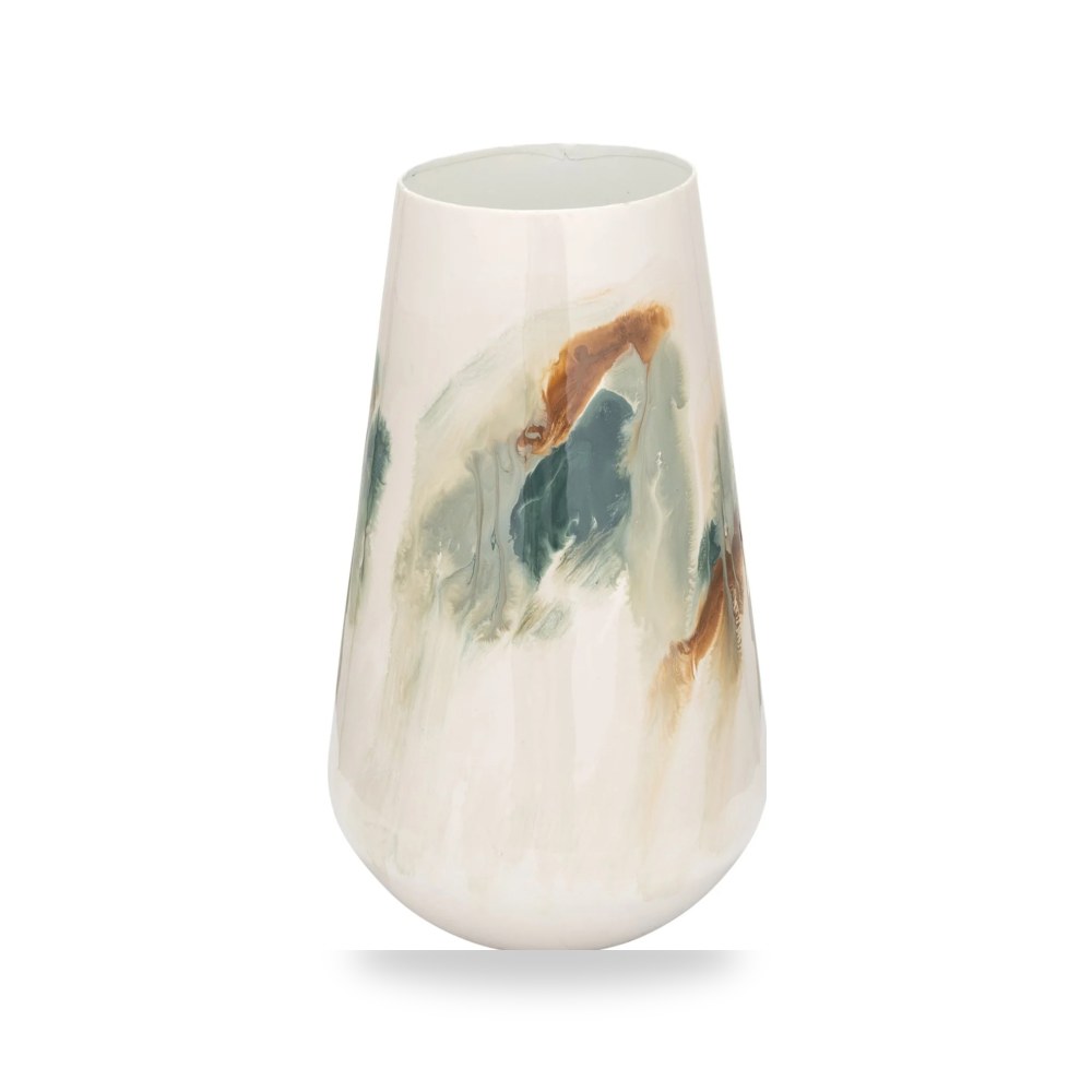 حديد أبيض VASE, WHITE Sagebrook موديل 17459-01 Sagebrook Home