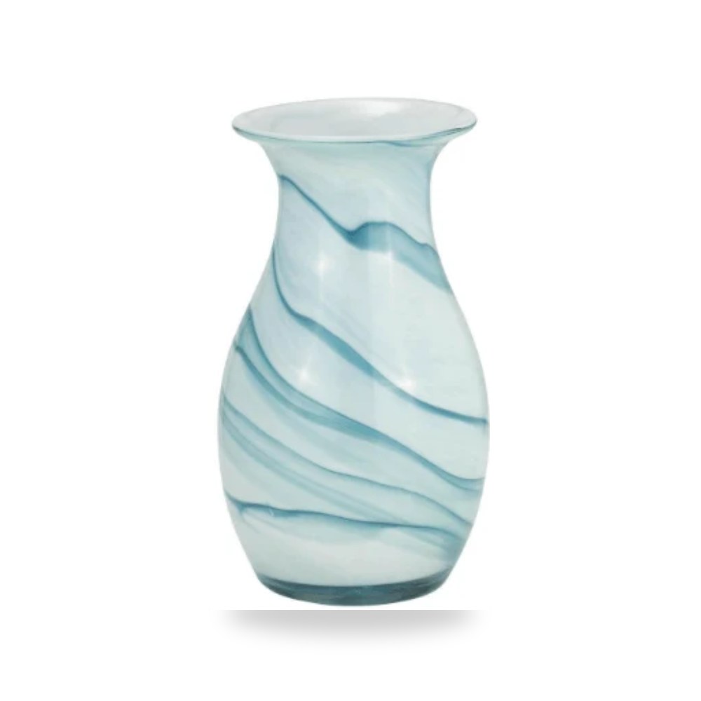 زجاج أبيض VASE, BLUE - WHITE Sagebrook موديل 17979-02 Sagebrook Home