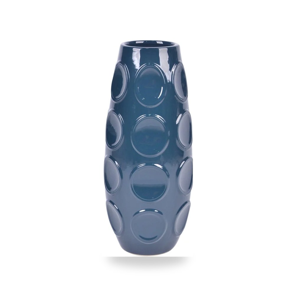 كحلي STONEWARE, CIRCLE VASE سيجبروك هوم Sagebrook Home