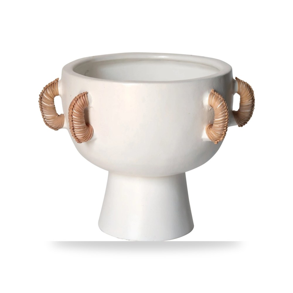 أبيض BOWL VASE سيجبروك هوم Sagebrook Home