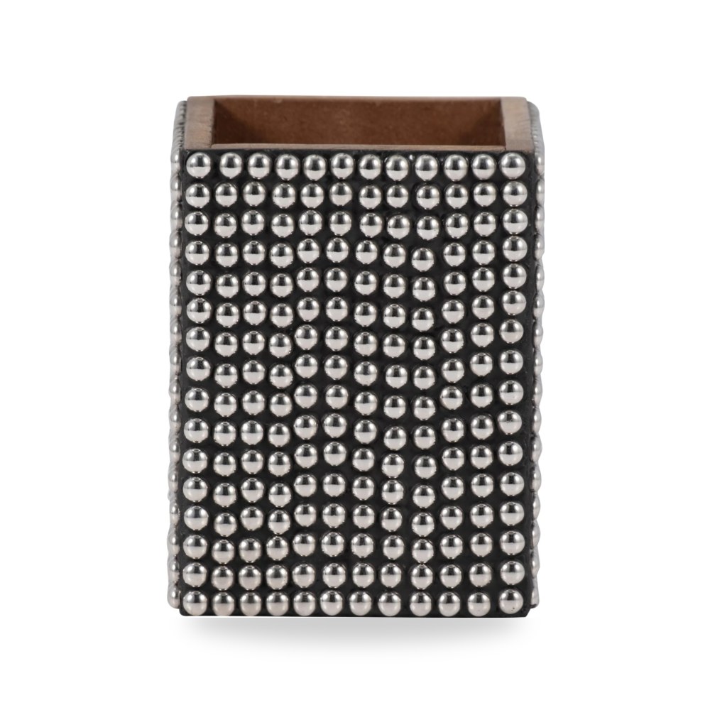 خشب فضي PENCIL CUP, SILVER - BLACK Sagebrook Home