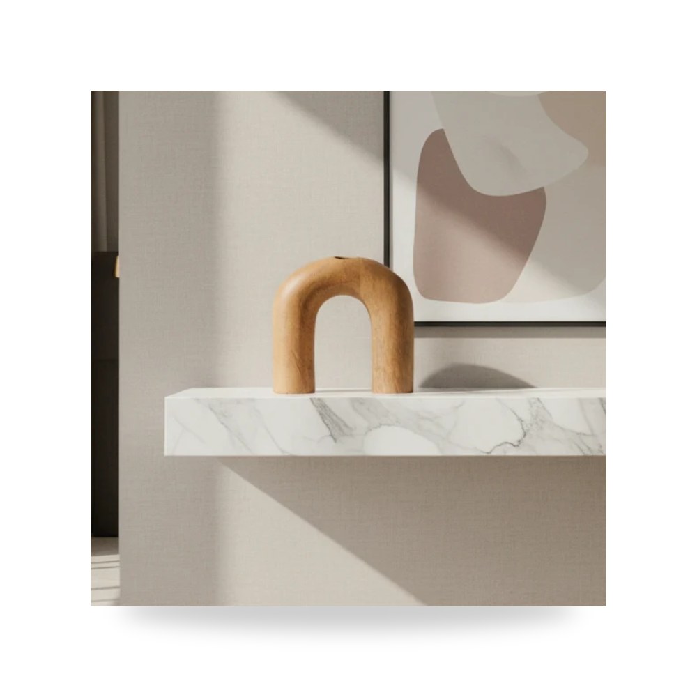 خشب بني HORSESHOE VASE, Sagebrook Home