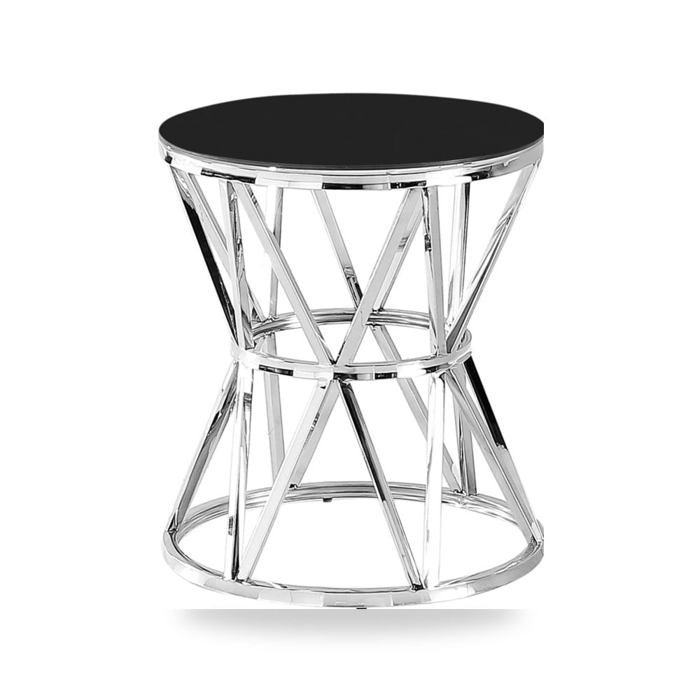 ستانلس ستيل فولاذ فضي TABLE, SILVER - BLACK من ساج بروك هوم Sagebrook Home