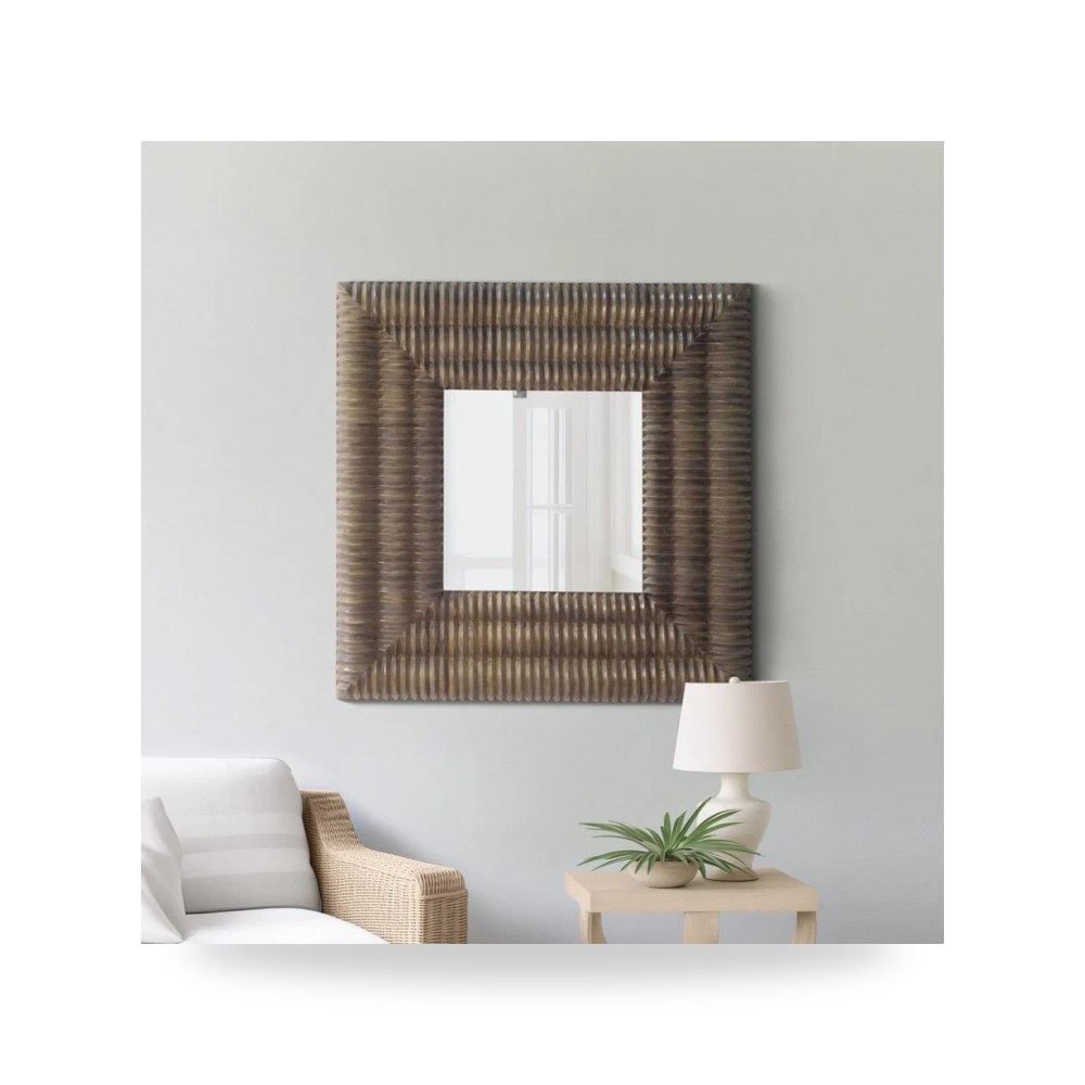 مرآة خشب MONTERAY 48×48 Sagebrook Home موديل EV19106