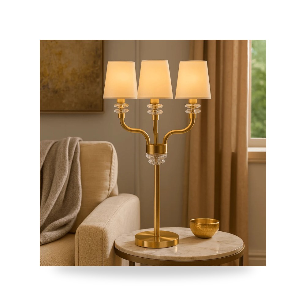 أباجورة إضاءة طاولة ومكتب GOLDEN ذهبي Sagebrook Home