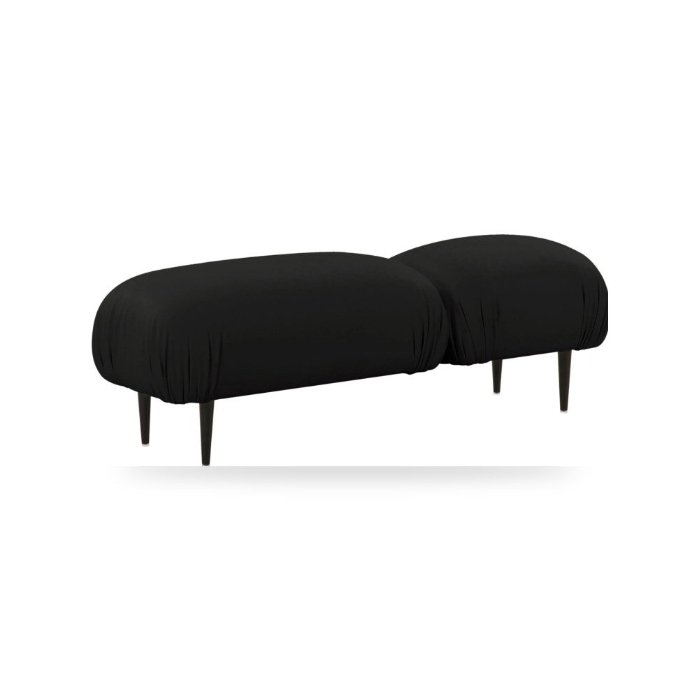 مقعد جلد أسود Adalynn Vegan توف فيرنتشر TOV Furniture