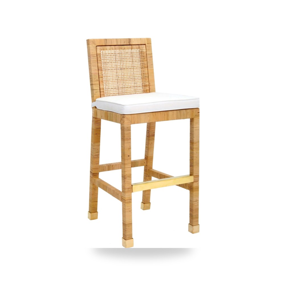 مقعد بار عالي فاخر - كرسي بار قماش TOV معتمد - من TOV Furniture - طراز TOV-D44151