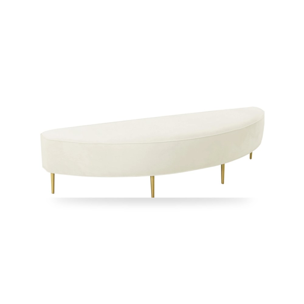 مقعد قطيفة كريمي Bianca Queen توف فيرنتشر TOV Furniture