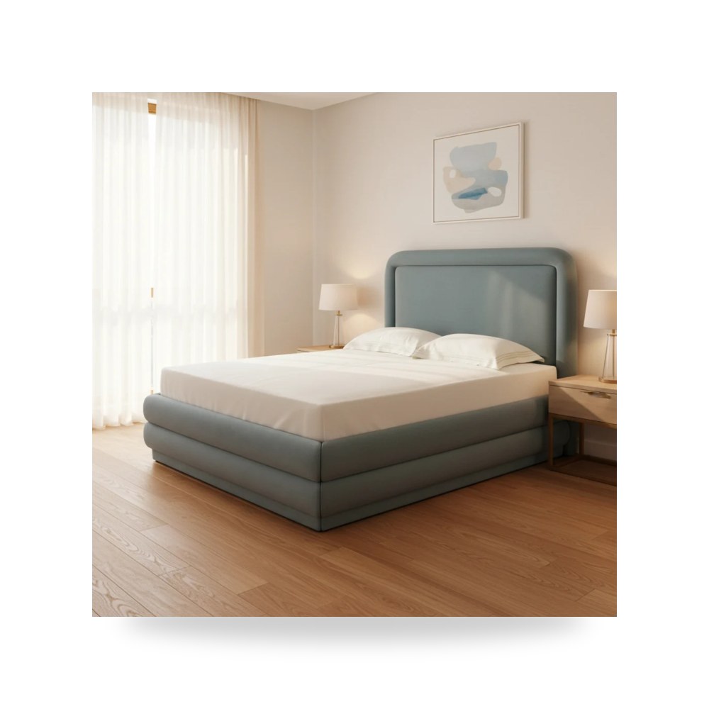 سرير قطيفة أزرق توف فيرنتشر TOV Furniture