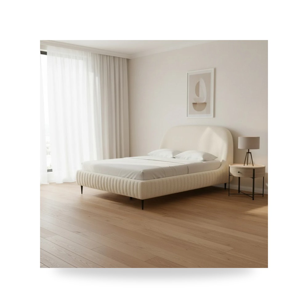 سرير كريمي Denise Boucle توف فيرنتشر TOV Furniture