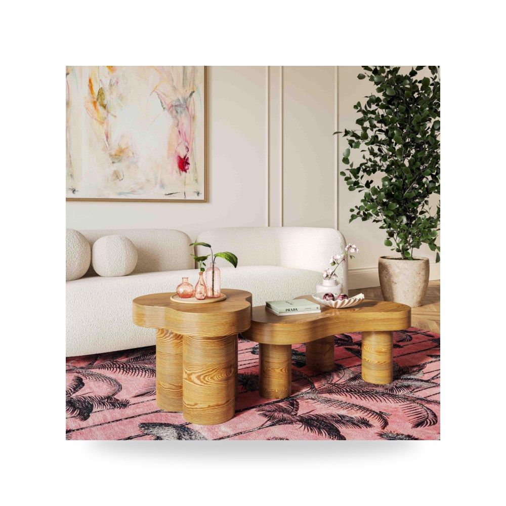 طاولة قهوة بلوط Dora Natural توف فيرنتشر TOV Furniture