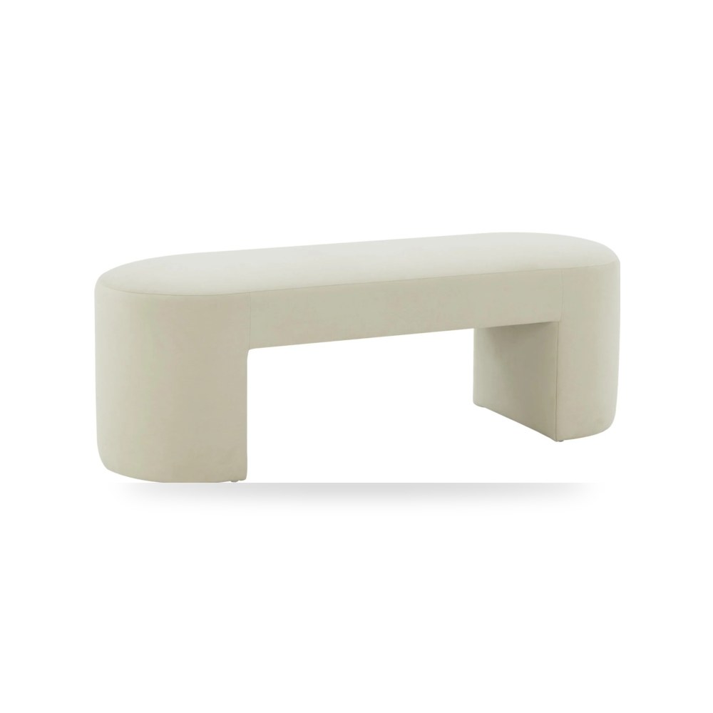 كراسي ومقاعد فاخرة - مقعد قطيفة كريمي Elena TOV - من TOV Furniture - طراز TOV-OC68640