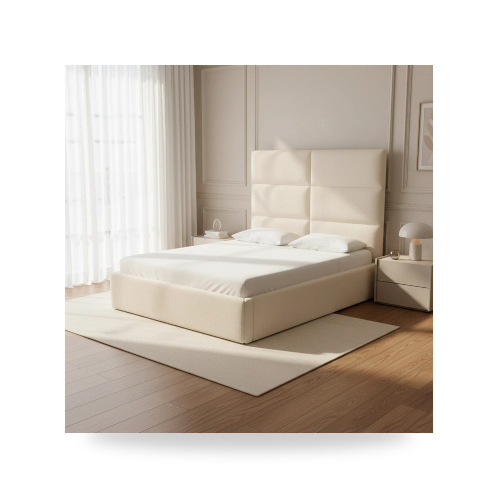 سرير كريمي Eliana Boucle توف فيرنتشر TOV Furniture
