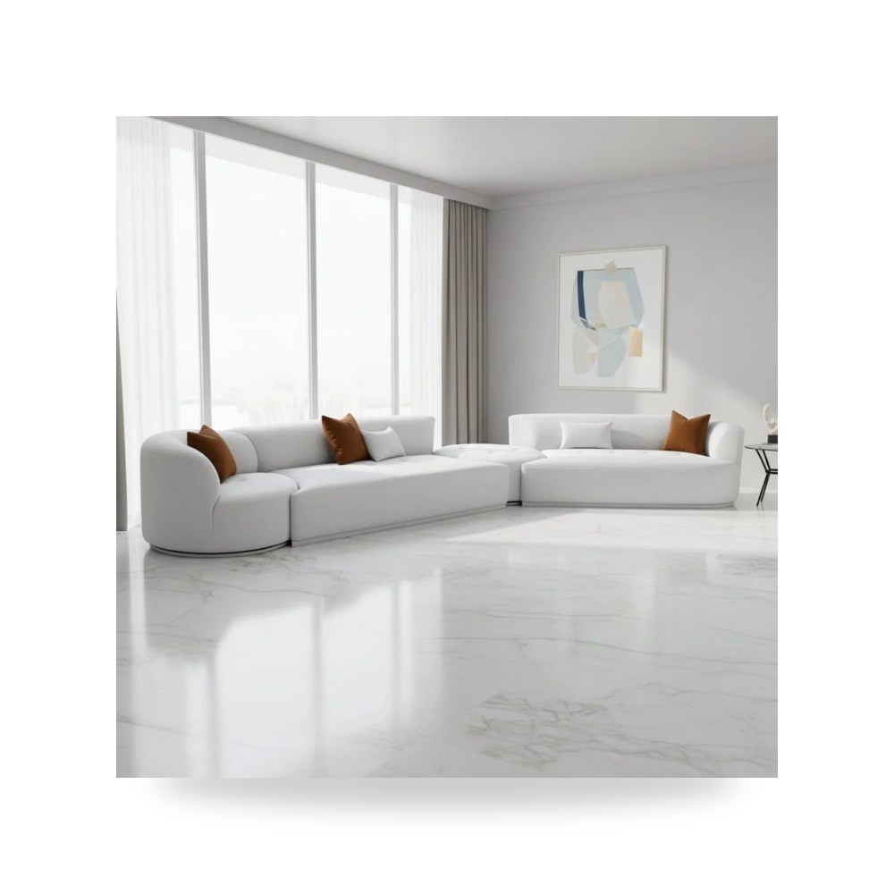 كنب زاوية أريكة مقطعية رمادي توف فيرنتشر TOV Furniture موديل توف فيرنتشر TOV Furniture